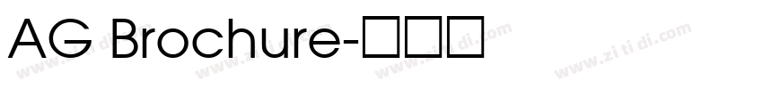 AG Brochure字体转换